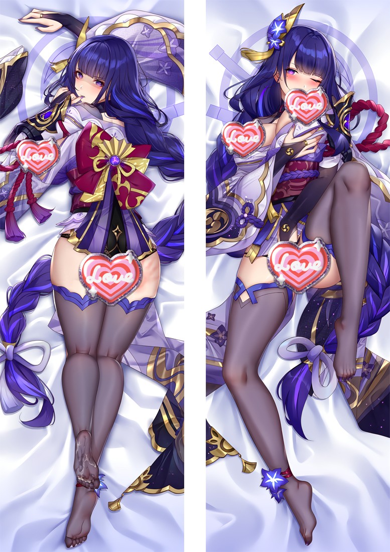 Genshin Impact Raiden Shogun Baal Anime Dakimakura Body Pillow Cover