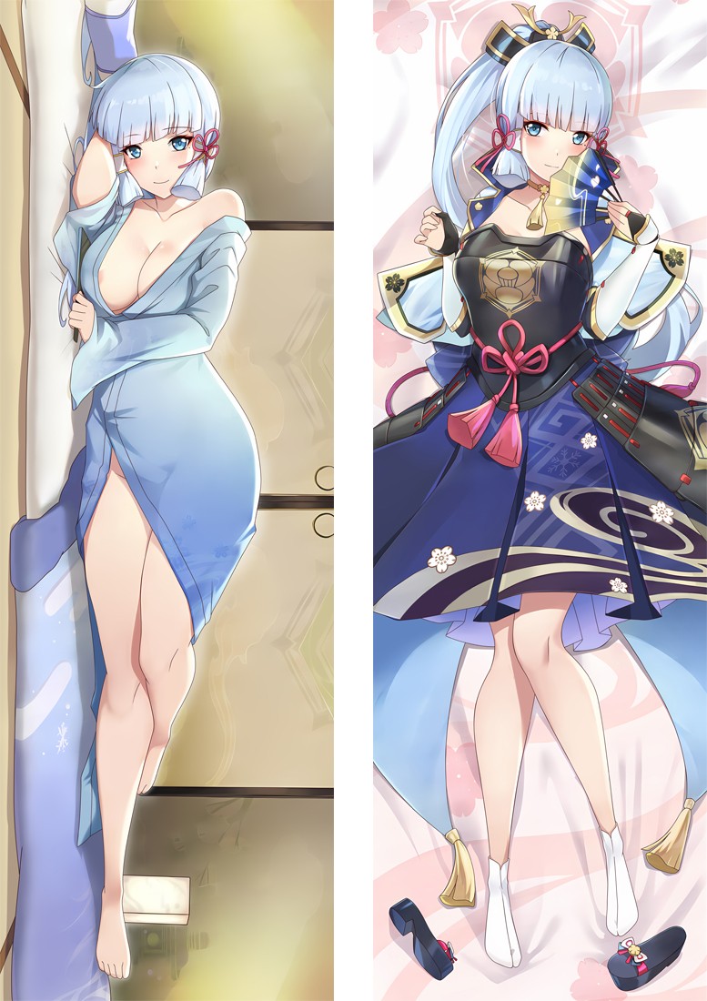 Genshin Impact Kamisato Ayaka Anime Dakimakura Body Pillow Cover