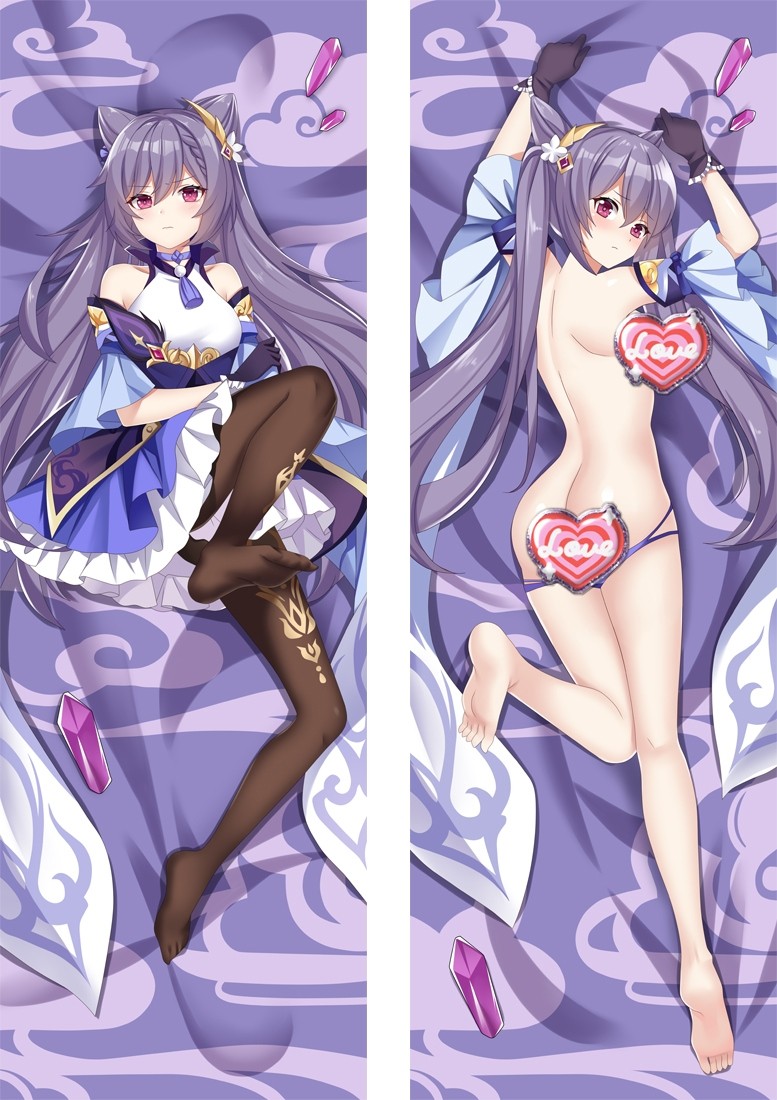 Genshin Impact Keqing Anime Dakimakura Body Pillow Cover H4089-B