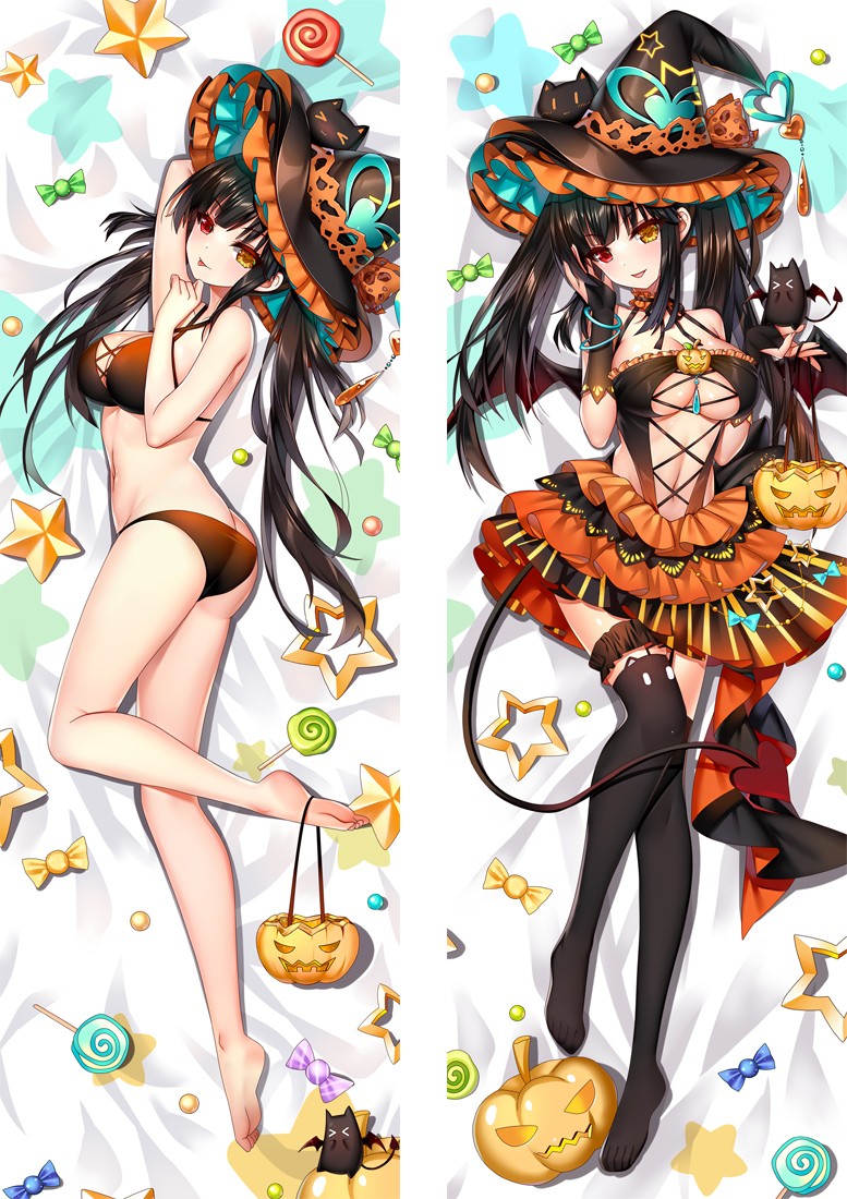 Date A Live Tokisaki Kurumi Anime Dakimakura Body Pillow Cover