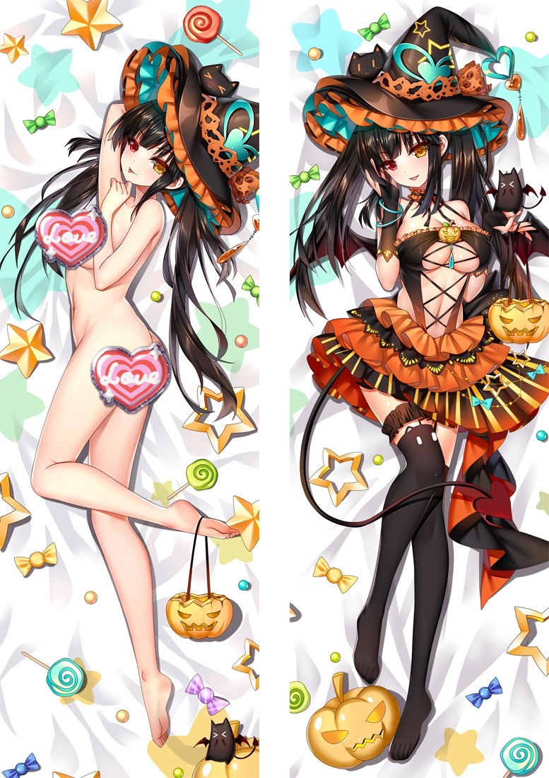 Date A Live Tokisaki Kurumi Anime Dakimakura Body Pillow Cover