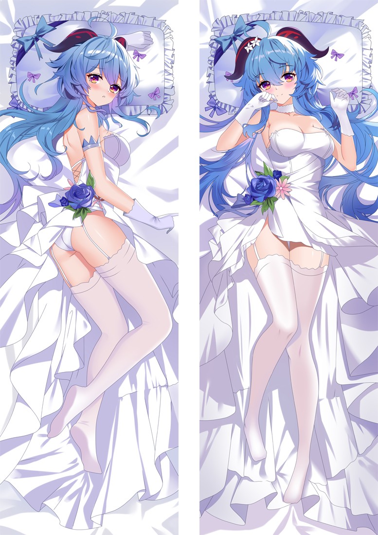 Genshin Impact Ganyu Anime Dakimakura Pillow Cover