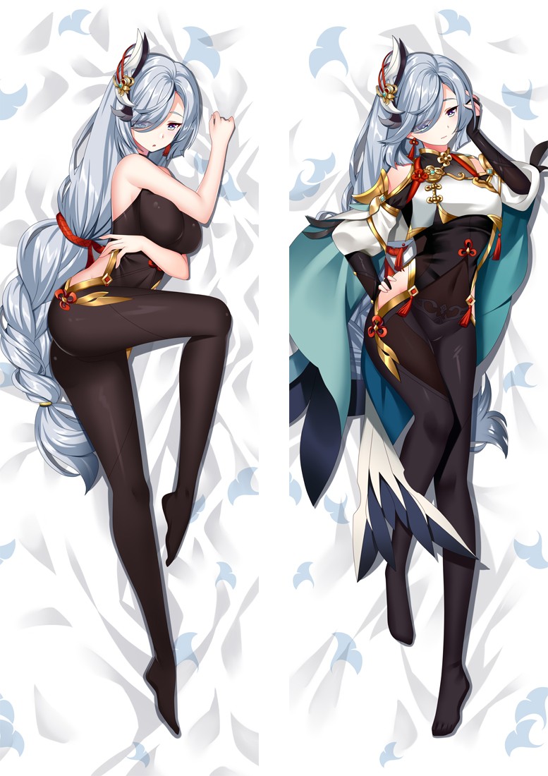 Genshin Impact Shenhe Anime Dakimakura Body Pillow Cover H4171-A