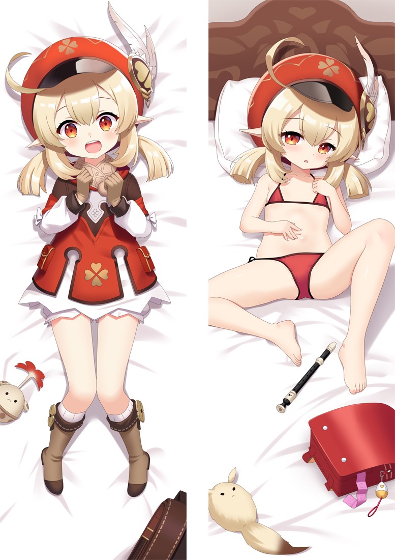 Genshin Impact Klee Anime Dakimakura Body Pillow Cover
