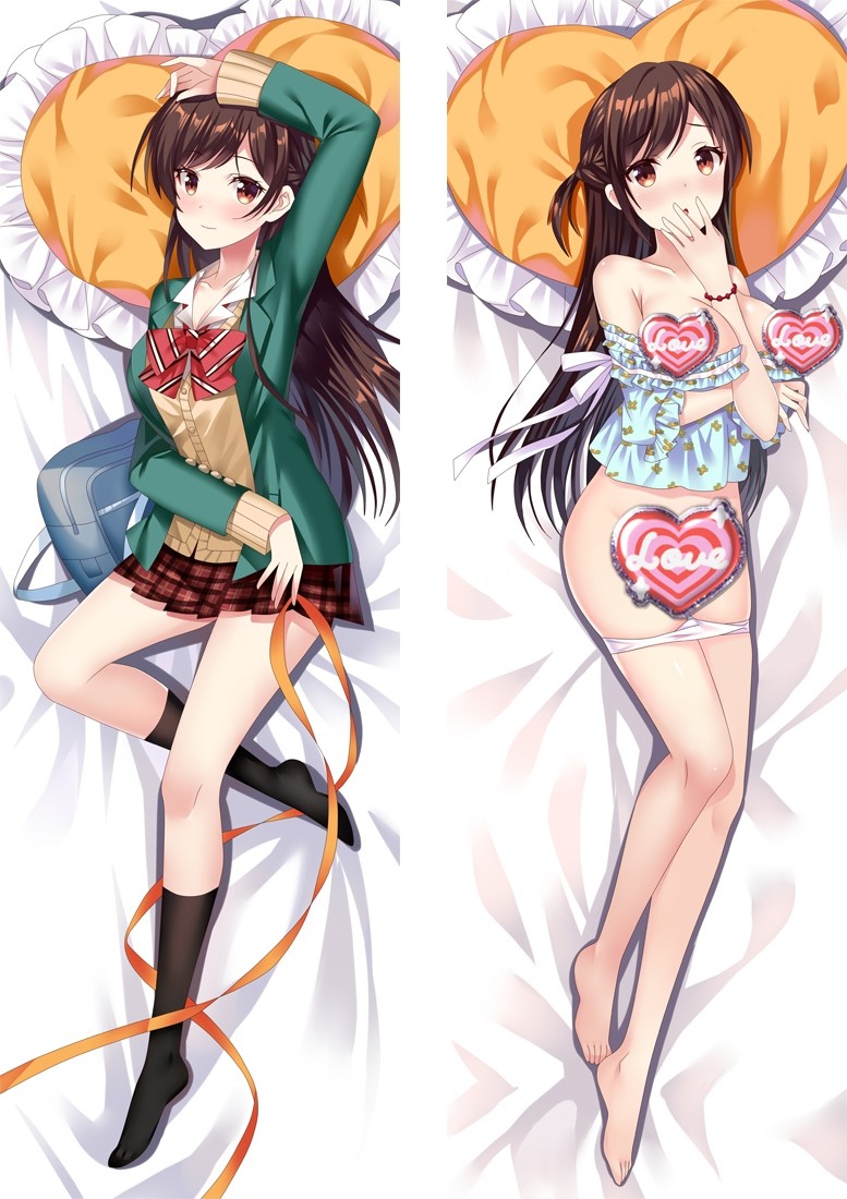 Kanojo, Okarishimasu Ichinose Chizuru Anime Dakimakura Body Pillow Cover H4032-B