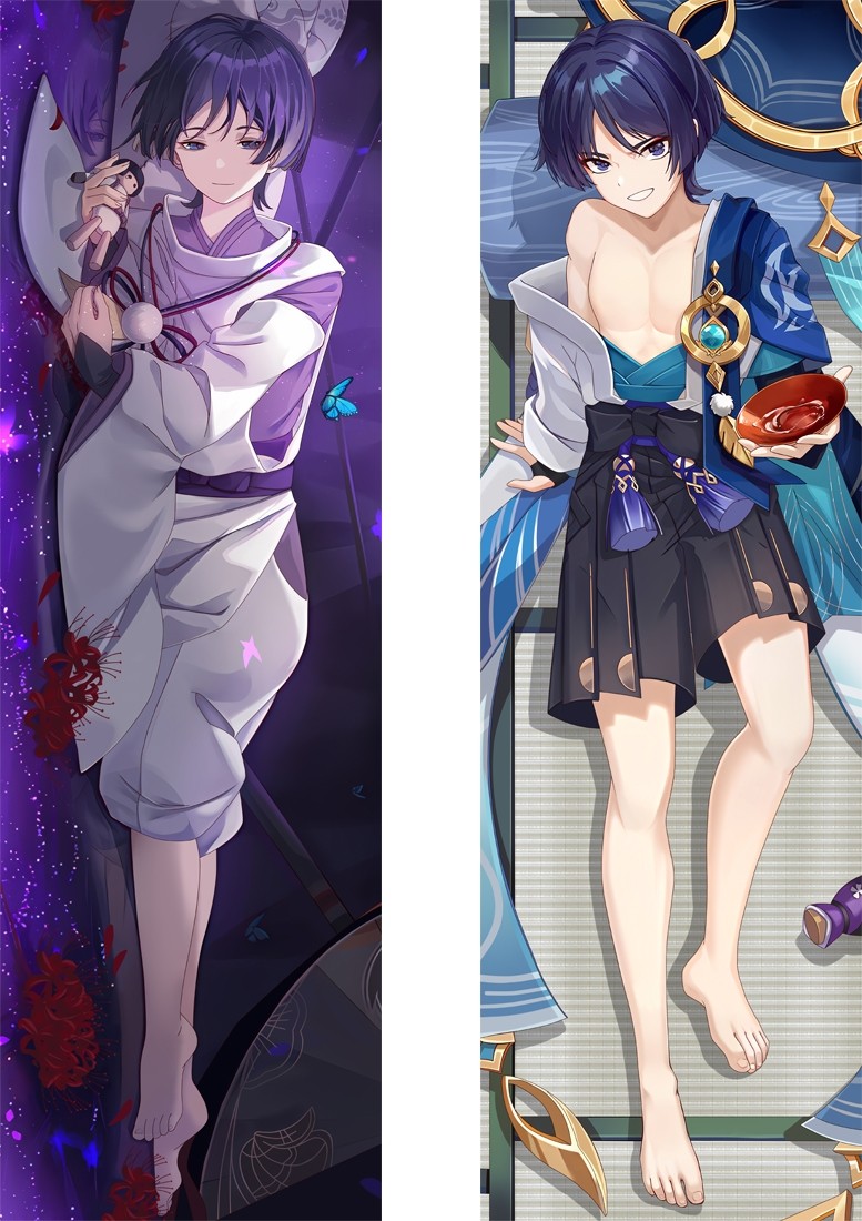 Genshin Impact Scaramouche Anime Dakimakura Body Pillow Cover