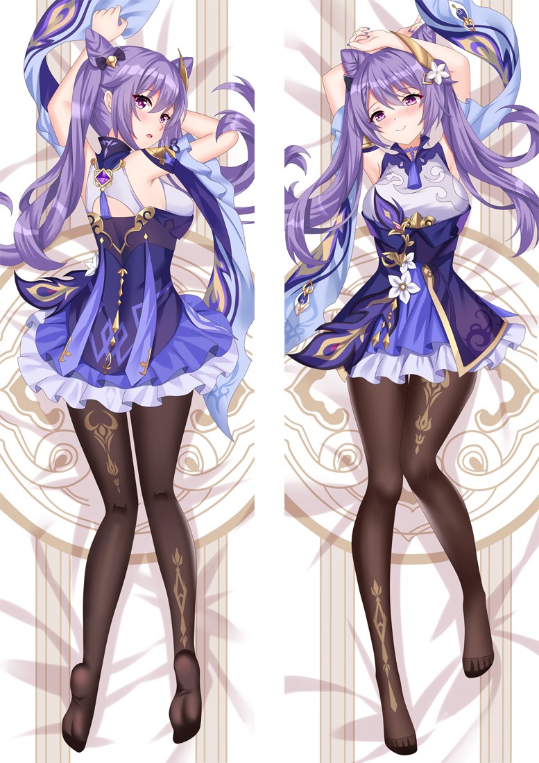 Genshin Impact Keqing Anime Dakimakura Body Pillow Cover