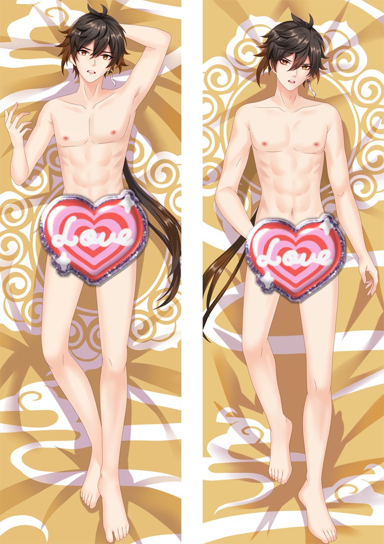 Genshin Impact Zhongli Anime Dakimakura Body Pillow Cover