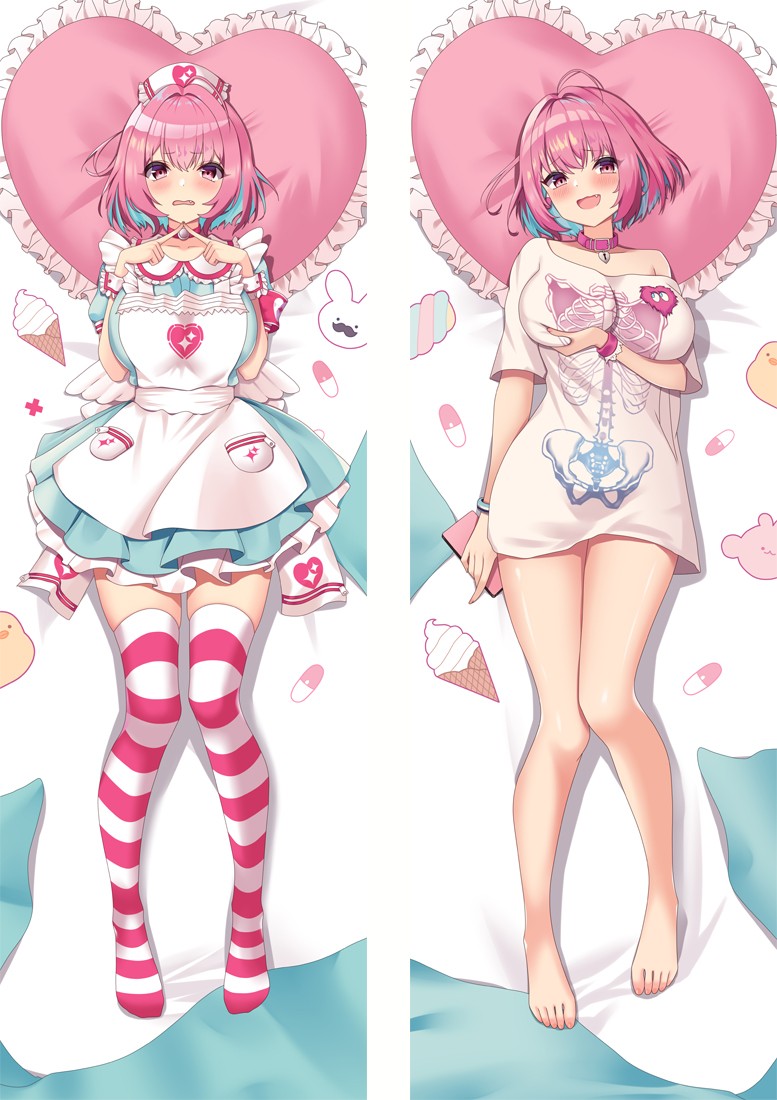 Virtual Youtuber Yumemi Riamu Anime Dakimakura Body Pillow Cover