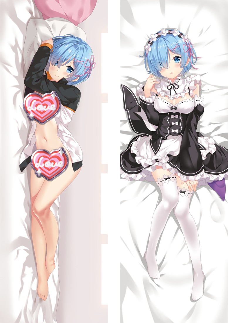Re:Zero Rem Anime Dakimakura Body Pillow Cover