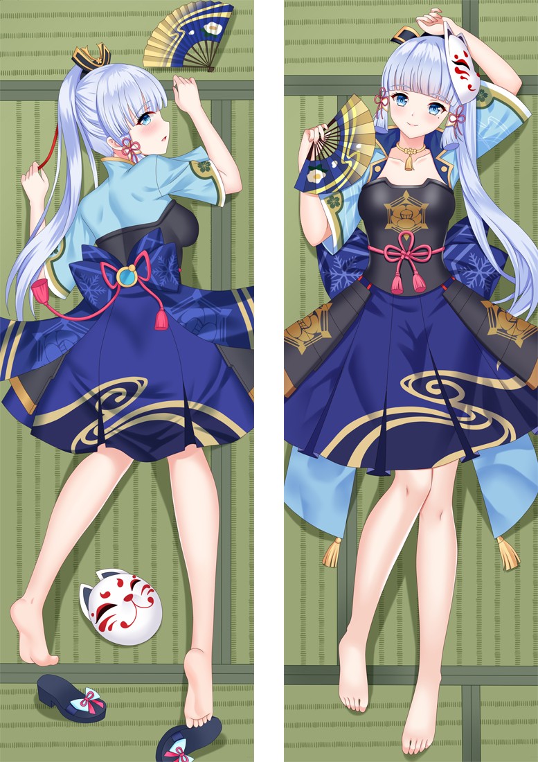 Genshin Impact Kamisato Ayaka Anime Dakimakura Body Pillow Cover