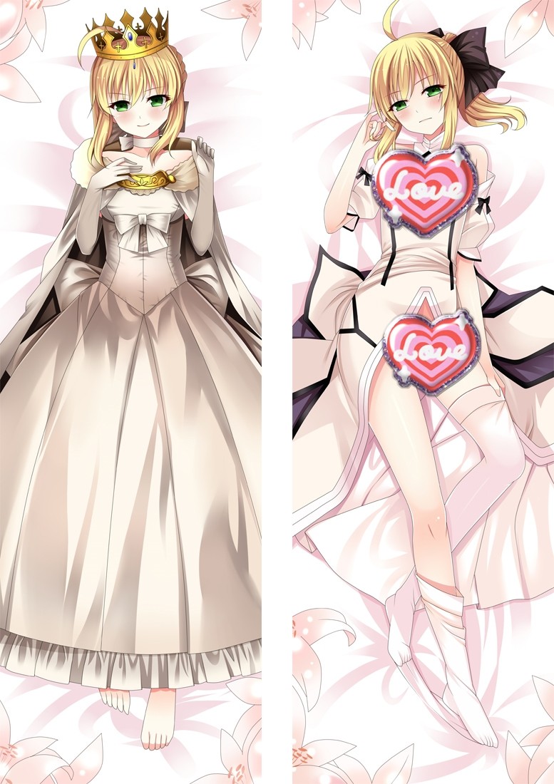 Fate/GrandOrder Altria Pendragon Saber Anime Dakimakura Pillow Cover