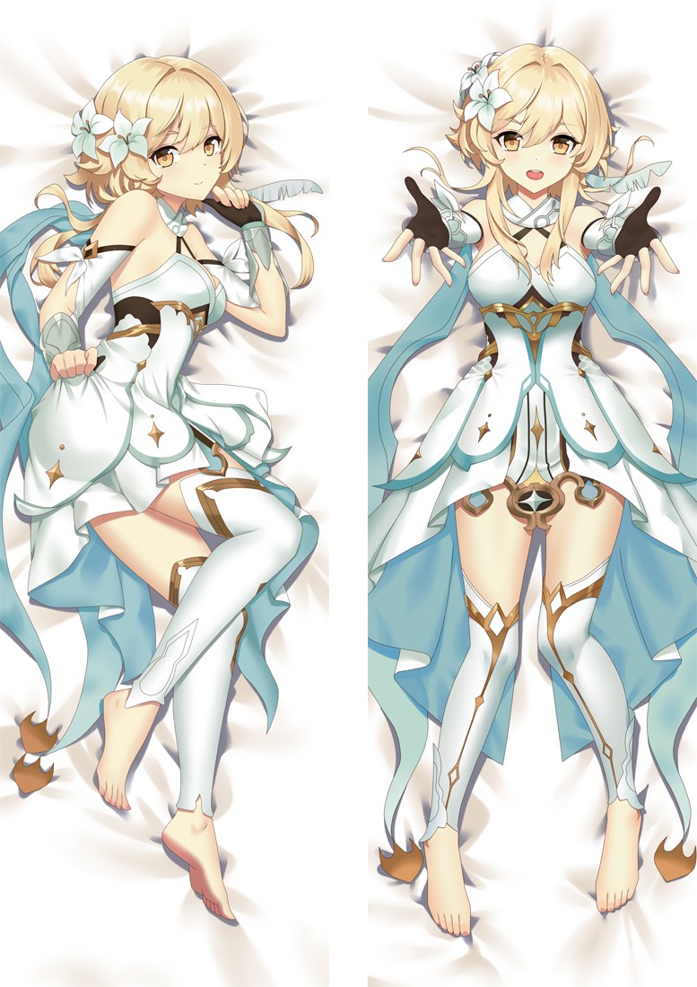 Genshin Impact Lumine Anime Dakimakura Pillow Cover