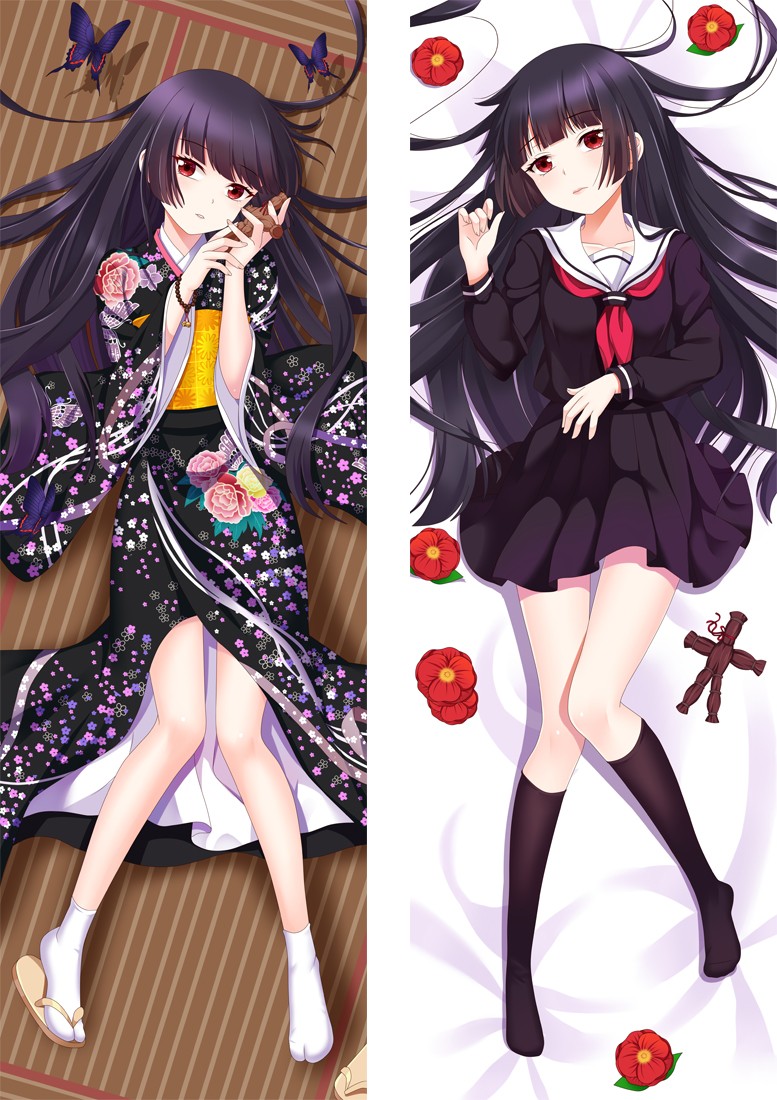 Hell Girl Ai Enma Anime Dakimakura Pillow Cover