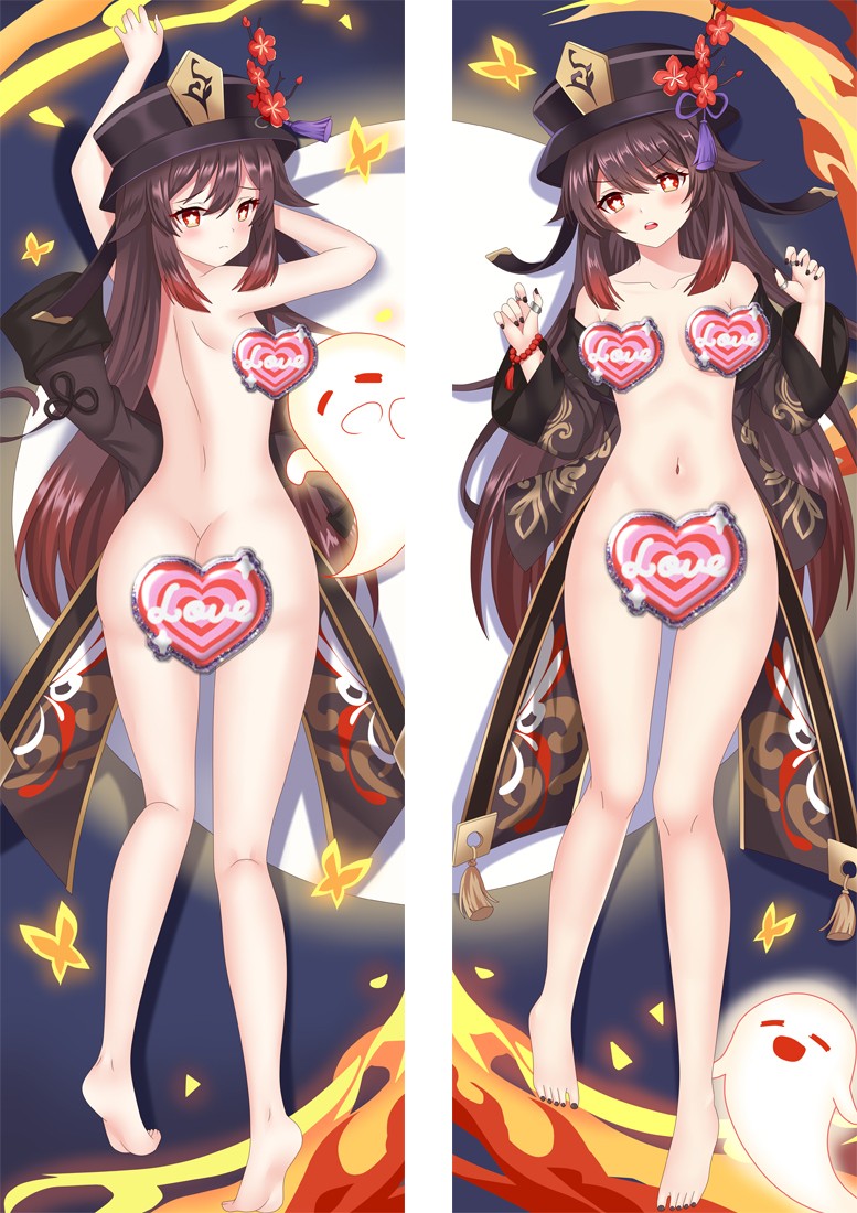Genshin Impact Hutao Anime Dakimakura Pillow Cover