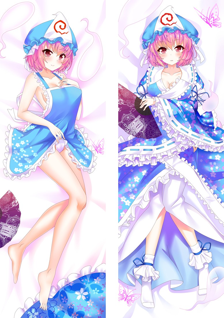 Touhou Project Yuyuko Saigyouji Anime Dakimakura Pillow Cover