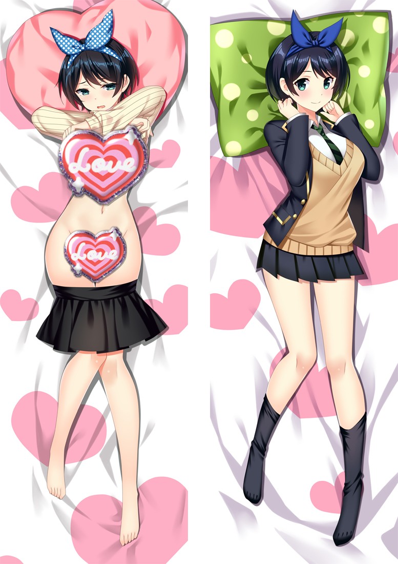 Kanojo, Okarishimasu Sarashina Ruka Anime Dakimakura Pillow Cover