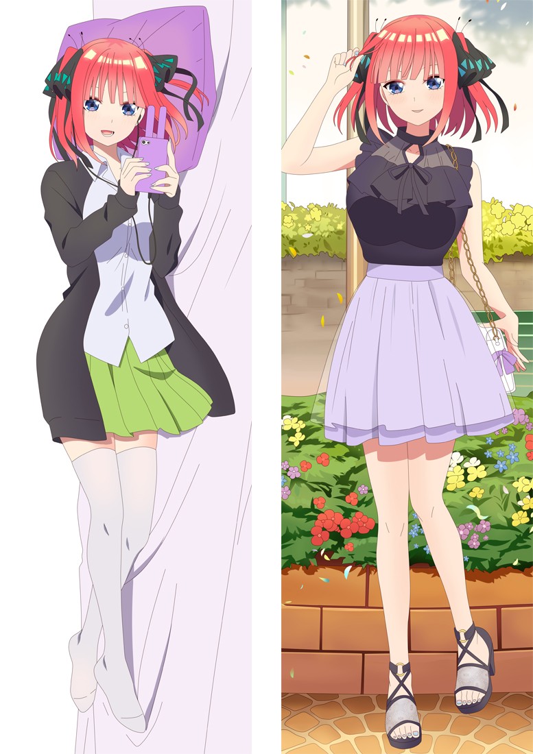 The Quintessential Quintuplets Nino Nakano Anime Dakimakura Body Pillow Cover