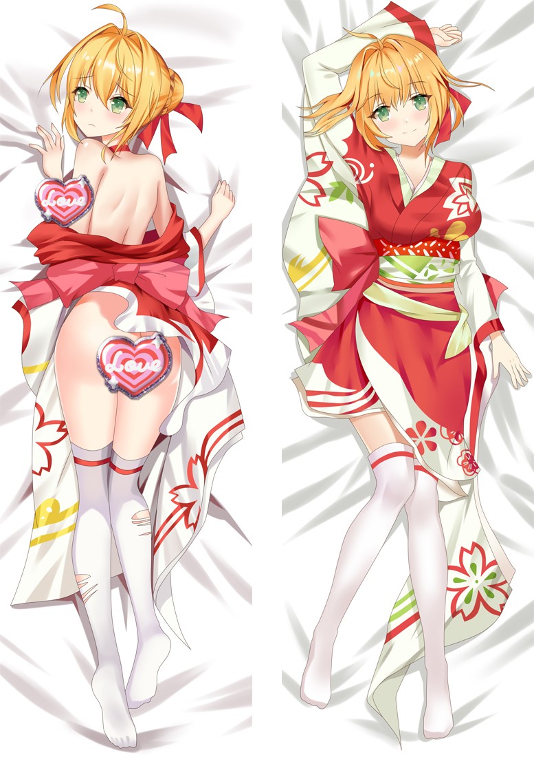 Fate Grand Order Saber Nero Anime Dakimakura Pillow Cover