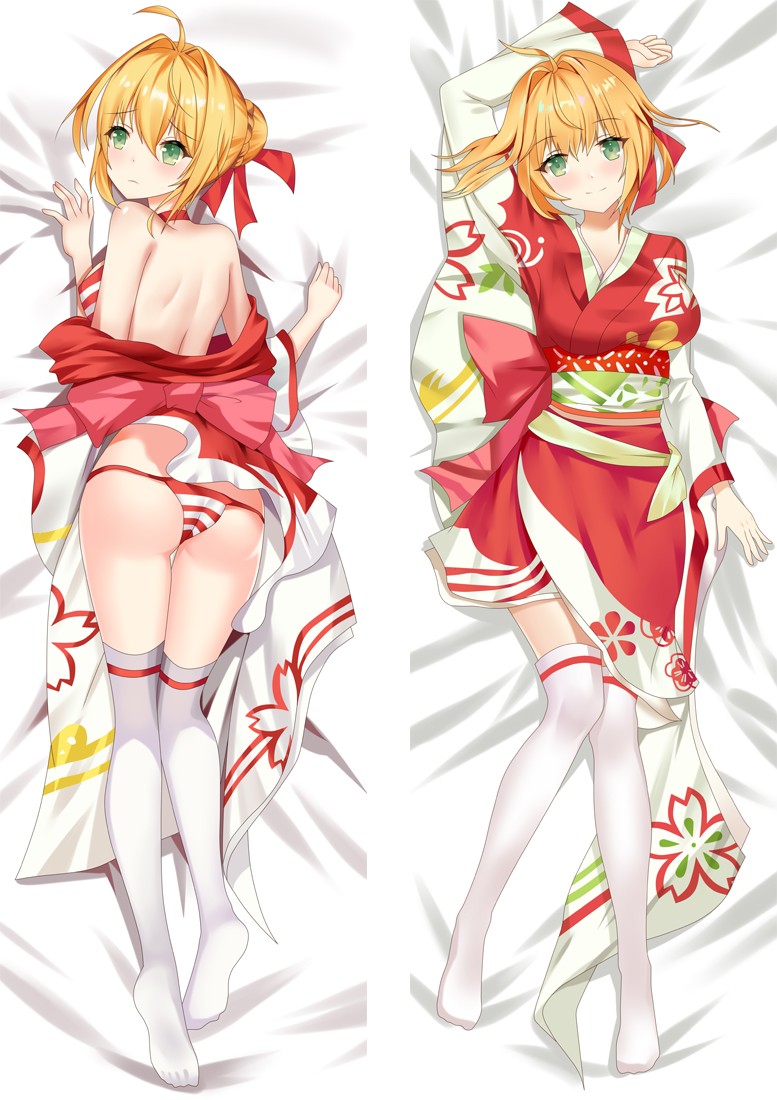 Fate Grand Order Saber Nero Anime Dakimakura Pillow Cover