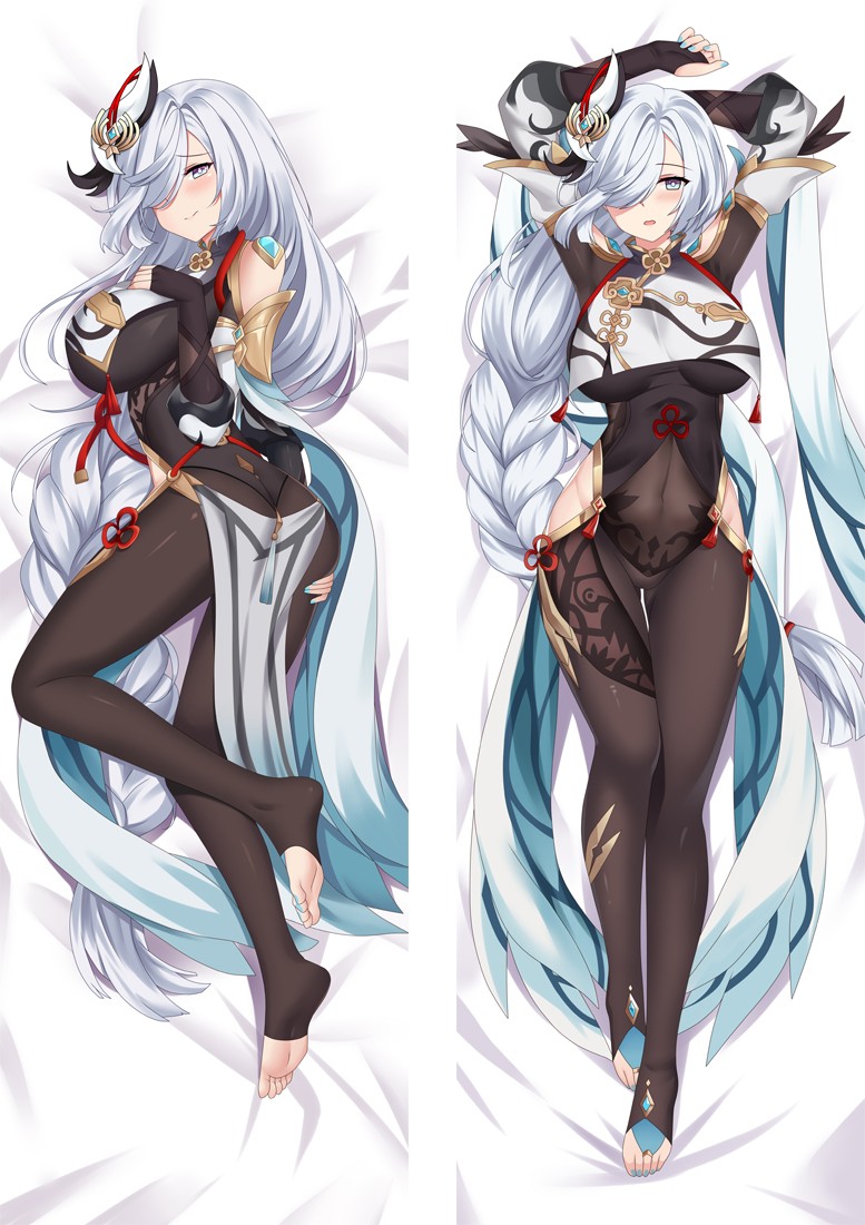Genshin Impact Shenhe Anime Dakimakura Body Pillow Cover