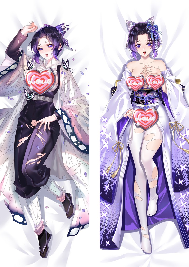 Demon Slayer: Kimetsu no Yaiba Kochou Shinobu Anime Dakimakura Body Pillow Cover