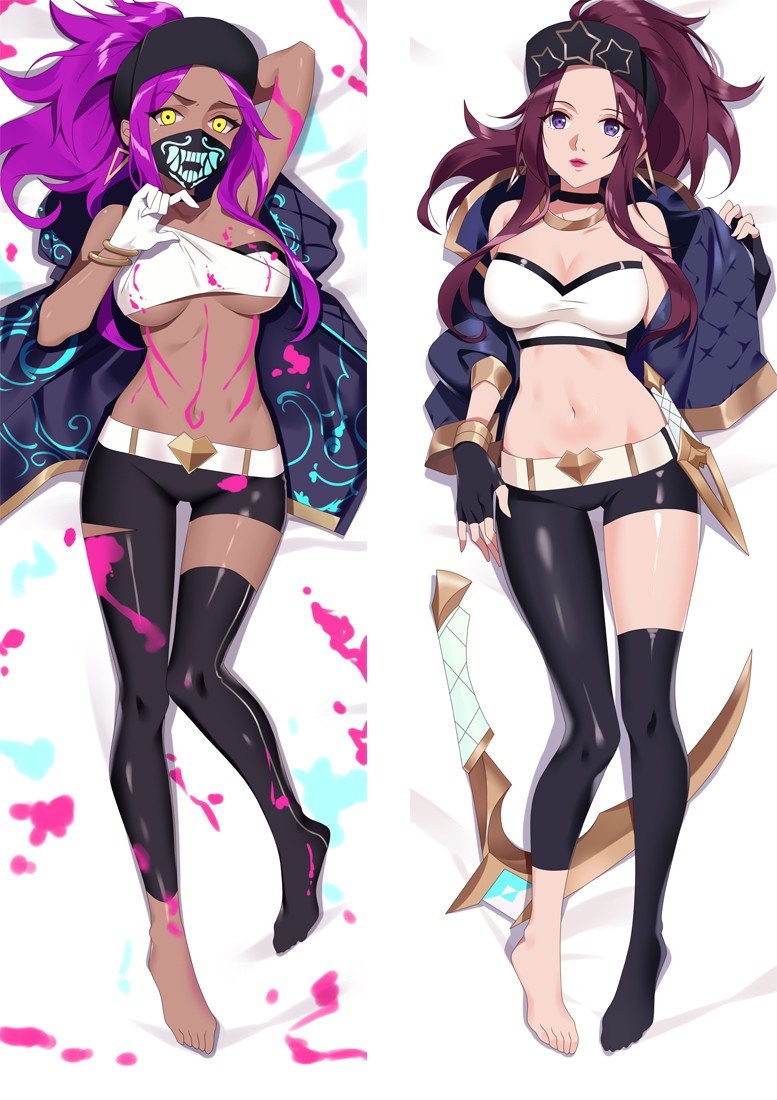 League of Legends Akali Anime Dakimakura Body Pillow Cover