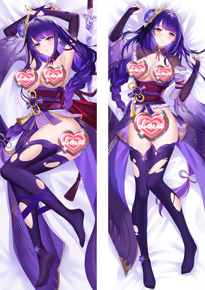 Genshin Impact Raiden Shogun Baal Anime Dakimakura Pillow Cover
