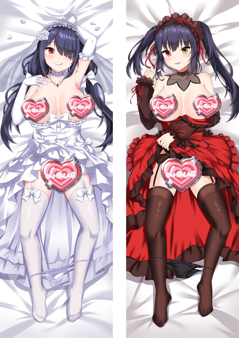 Date A Live Tokisaki Kurumi Anime Dakimakura Body Pillow Cover