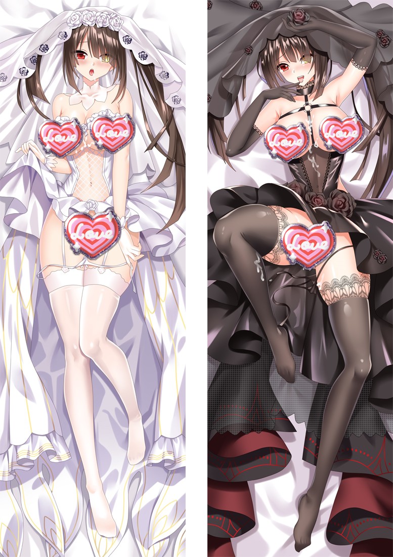 Date A Live Tokisaki Kurumi Anime Dakimakura Body Pillow Cover