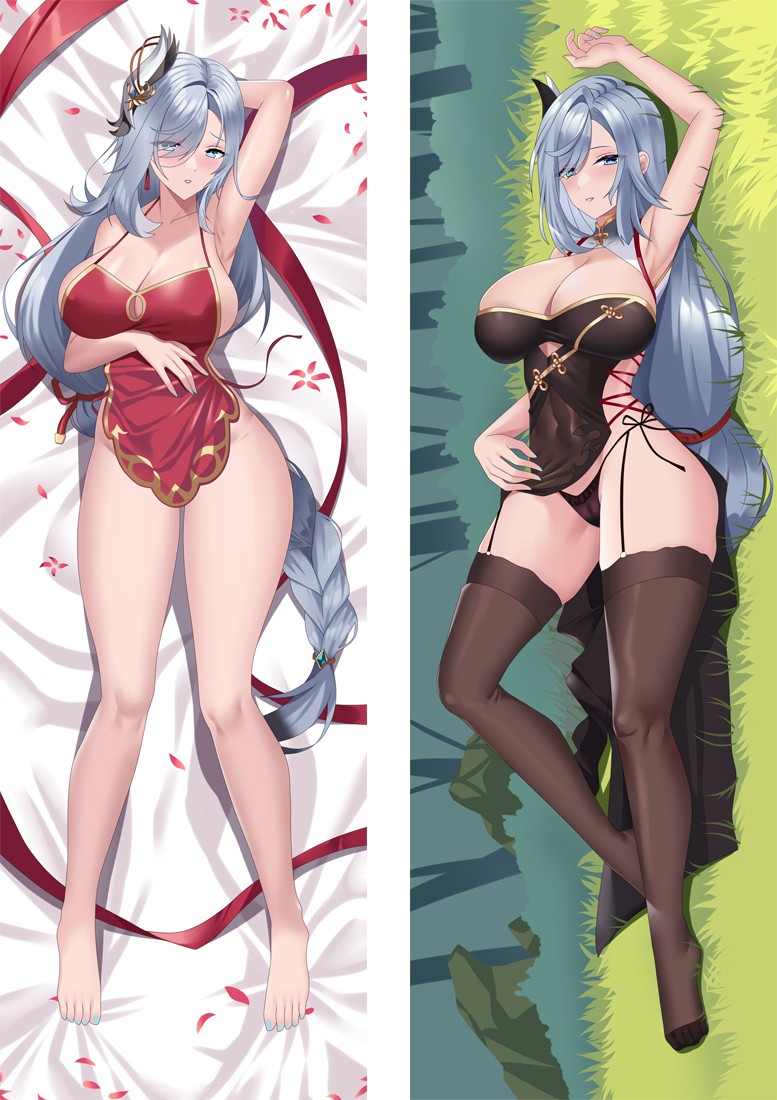 Genshin Impact Shenhe Anime Dakimakura Pillow Cover