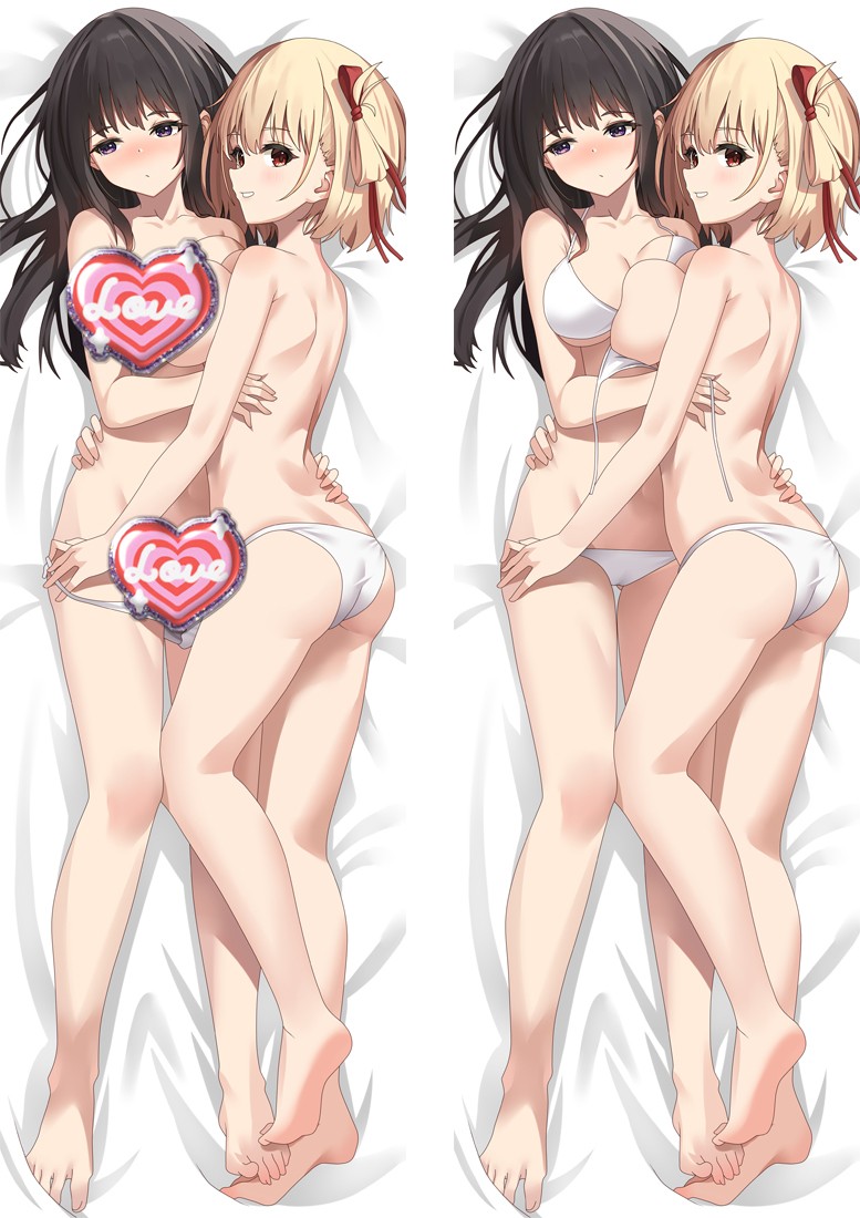 Lycoris Recoil Nishikigi Chisato & Inoue Takina Anime Dakimakura Body Pillow Cover