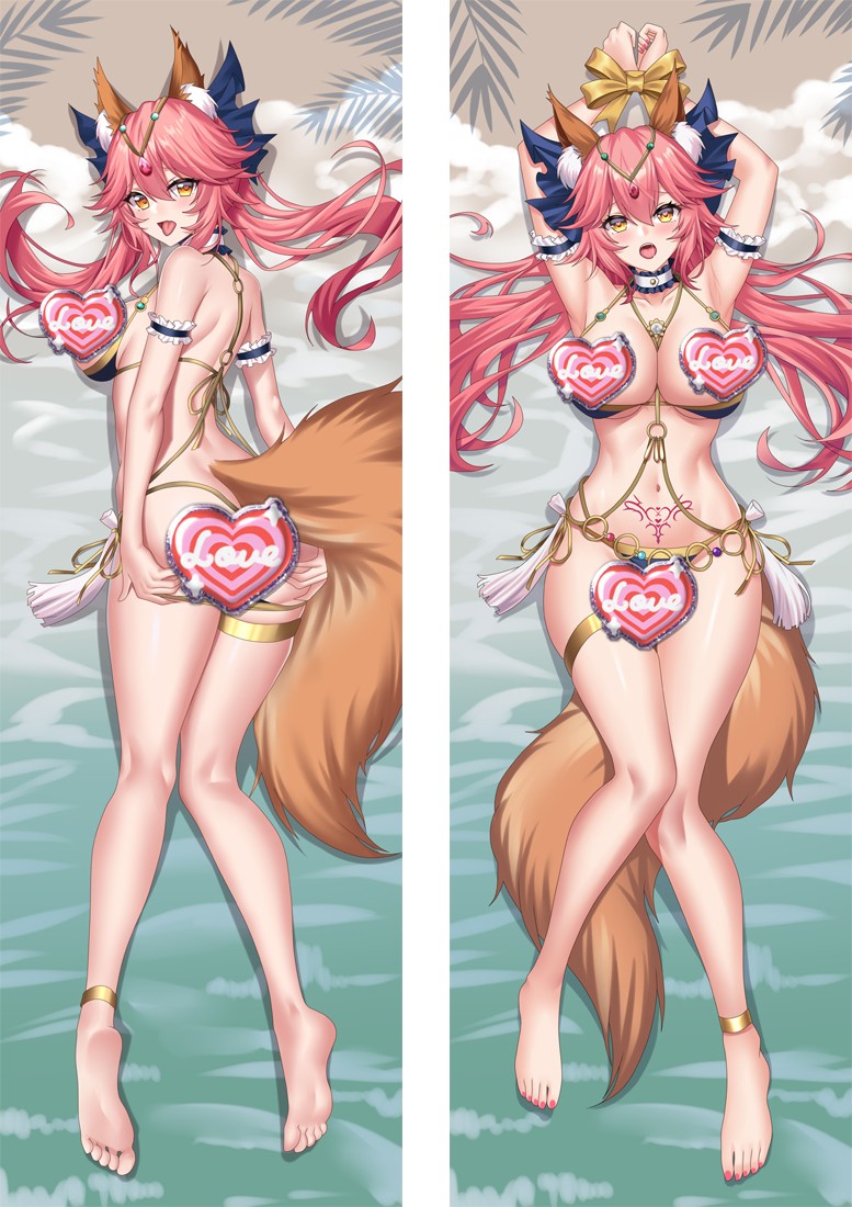 Fate/Grand Order FGO Tamamo no Mae Anime Dakimakura Body Pillow Cover