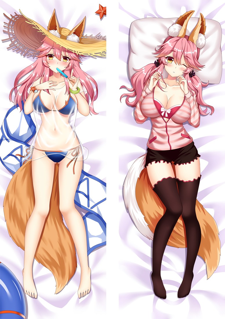 Fate/Grand Order FGO Tamamo no Mae Anime Dakimakura Body Pillow Cover