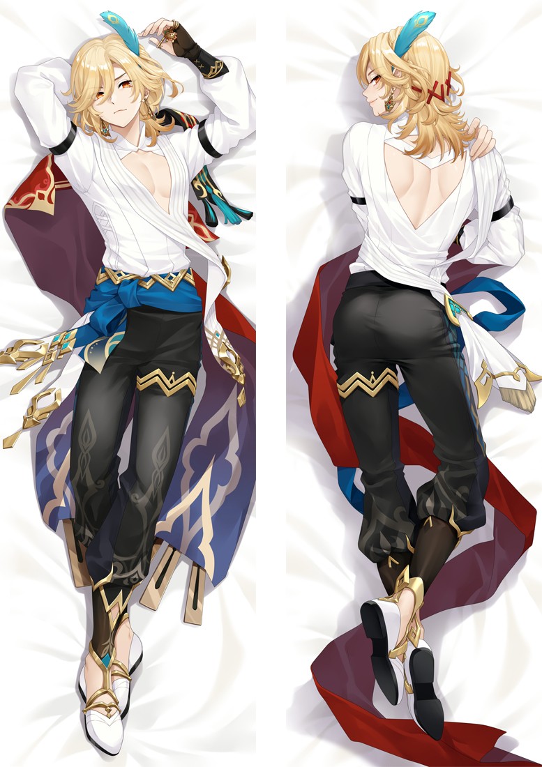 Genshin Impact Kaveh Anime Dakimakura Body Pillow Cover