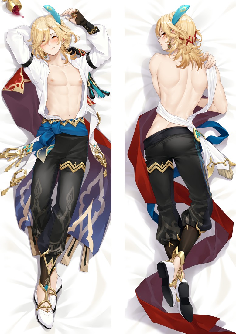 Genshin Impact Kaveh Anime Dakimakura Body Pillow Cover