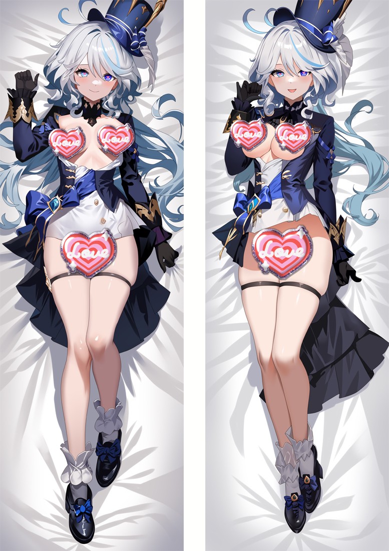 Genshin Impact Focalors Anime Dakimakura Pillow Cover