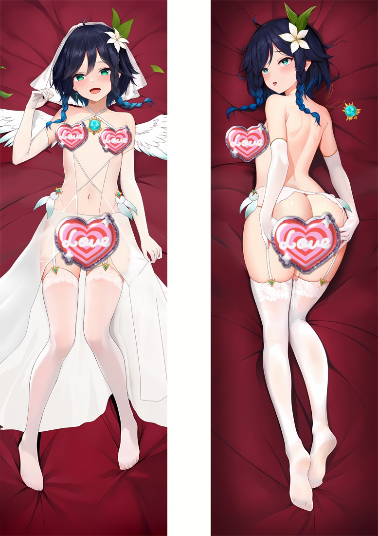 Genshin Impact Venti Anime Dakimakura Pillow Cover