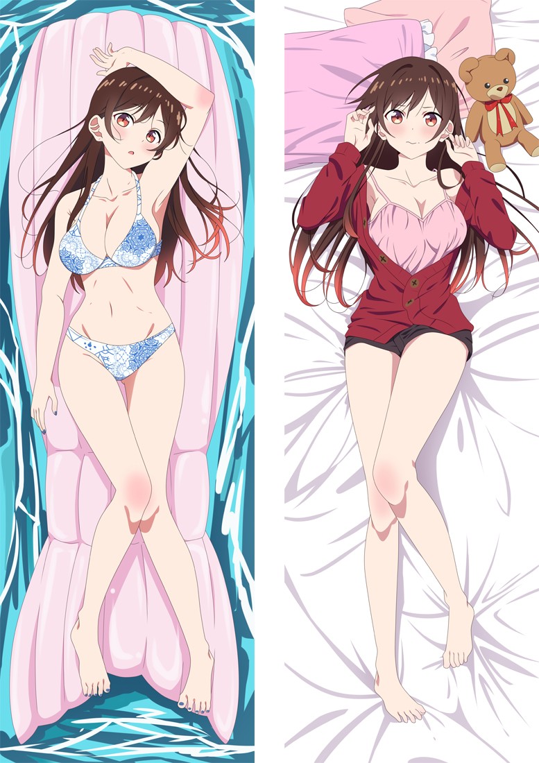Kanojo, Okarishimasu Ichinose Chizuru Anime Dakimakura Pillow Cover