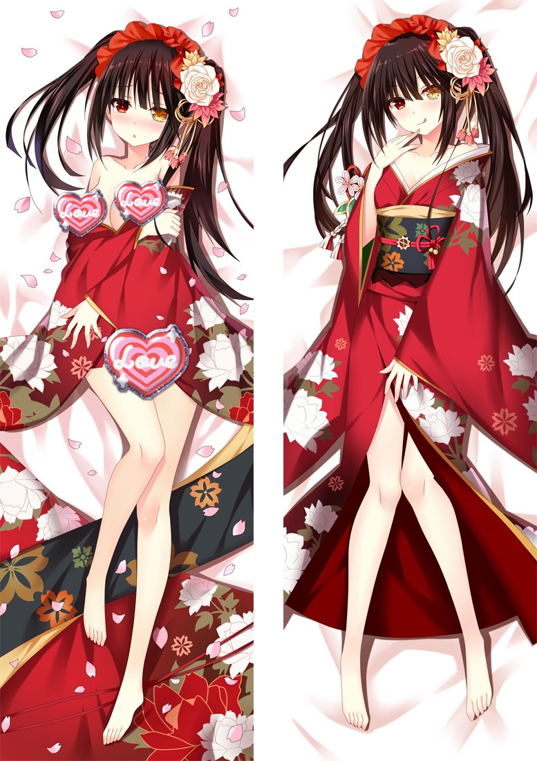 Date A Live Tokisaki Kurumi Anime Dakimakura Pillow Cover