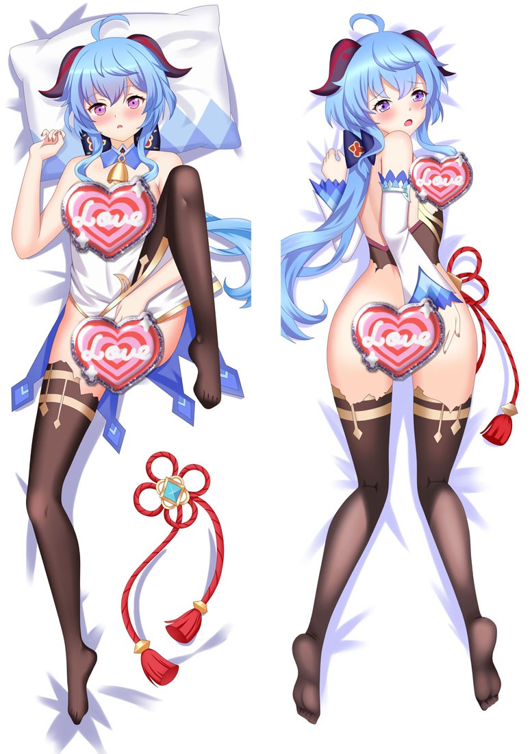Genshin Impact Ganyu Anime Dakimakura Body Pillow Cover