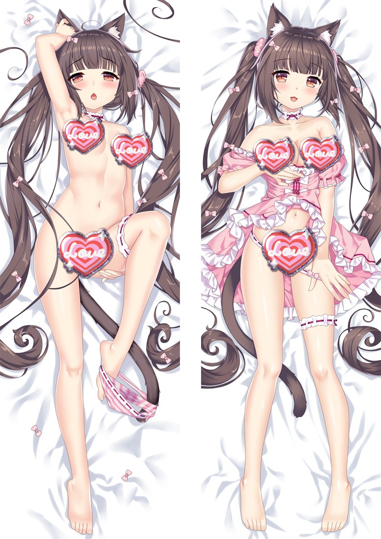 Nekopara Chocola Anime Dakimakura Body Pillow Cover