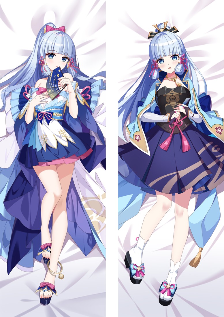 Genshin Impact Kamisato Ayaka Anime Dakimakura Body Pillow Cover