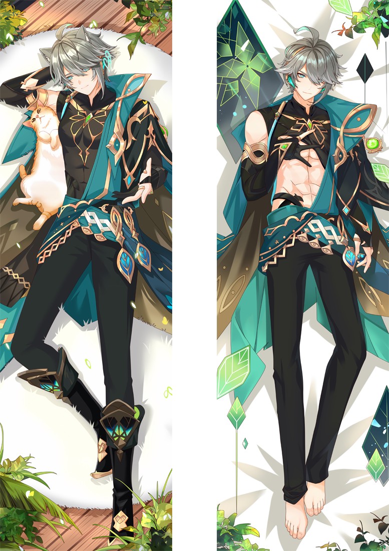 Genshin Impact Alhaitham Anime Dakimakura Body Pillow Cover