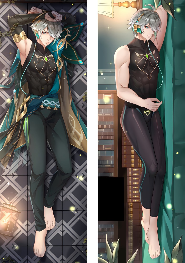 Genshin Impact Alhaitham Anime Dakimakura Body Pillow Cover