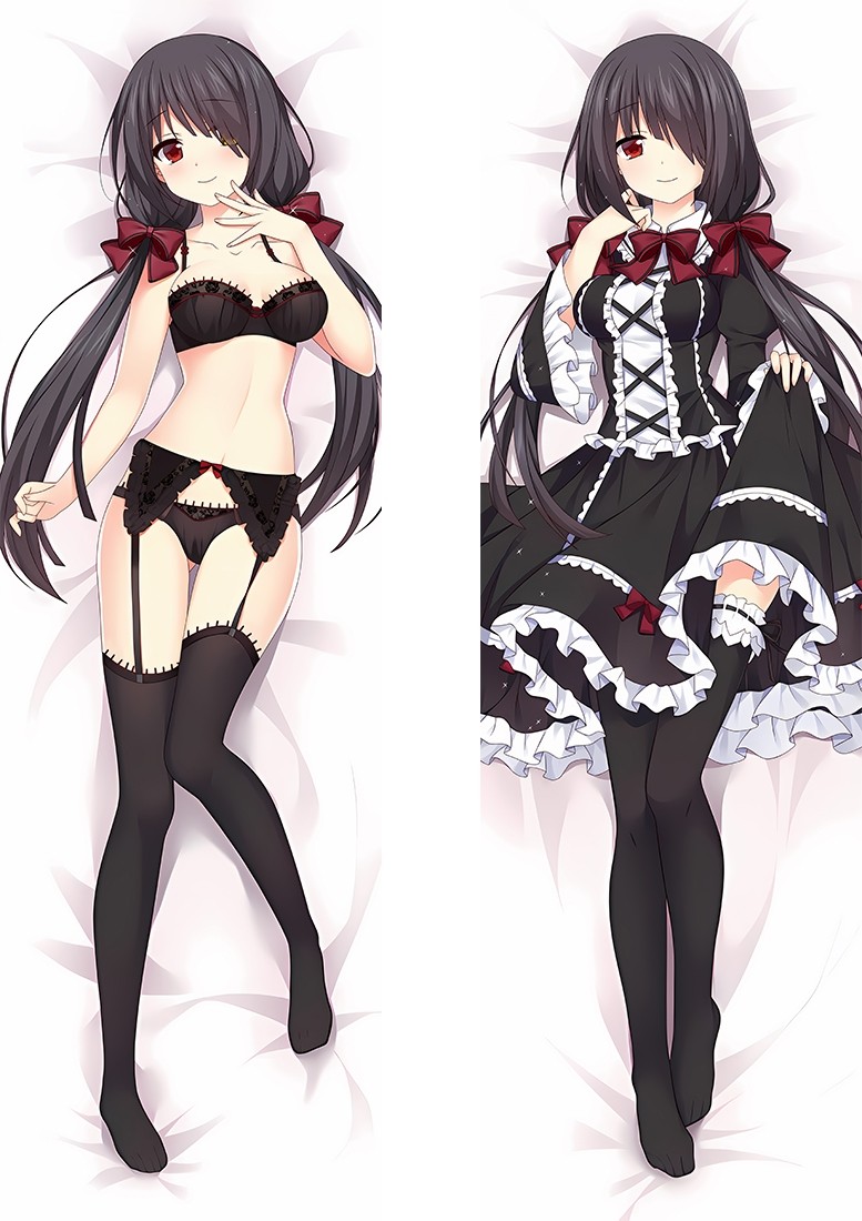 Date A Live Kurumi Tokisaki Anime Dakimakura Body Pillow Cover
