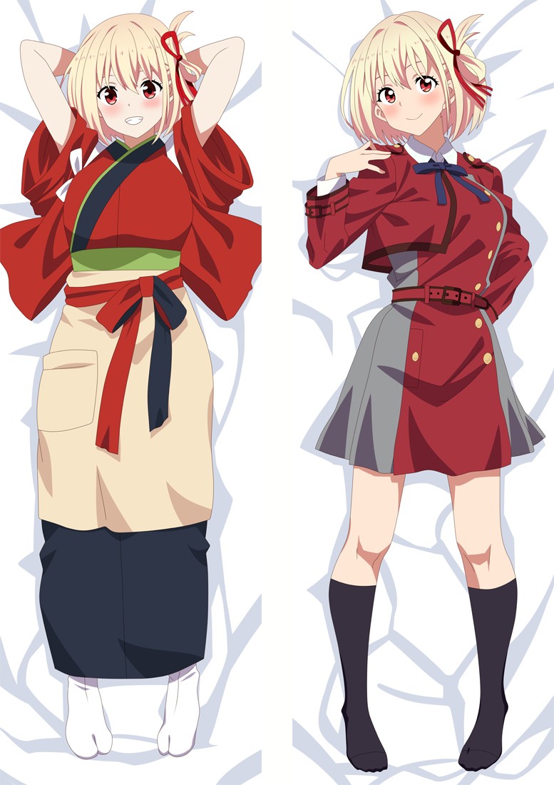 Lycoris Recoil Nishikigi Chisato Anime Dakimakura Body Pillow Cover