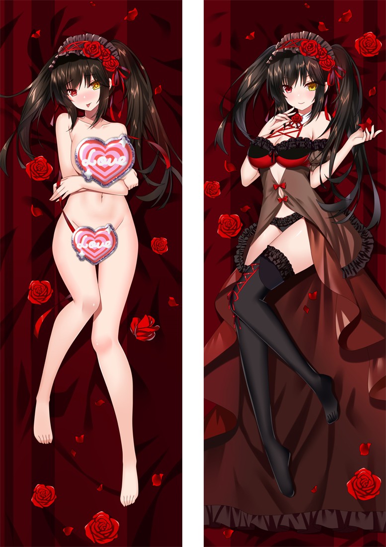 Date A Live Kurumi Tokisaki Anime Dakimakura Pillow Cover H4215-B