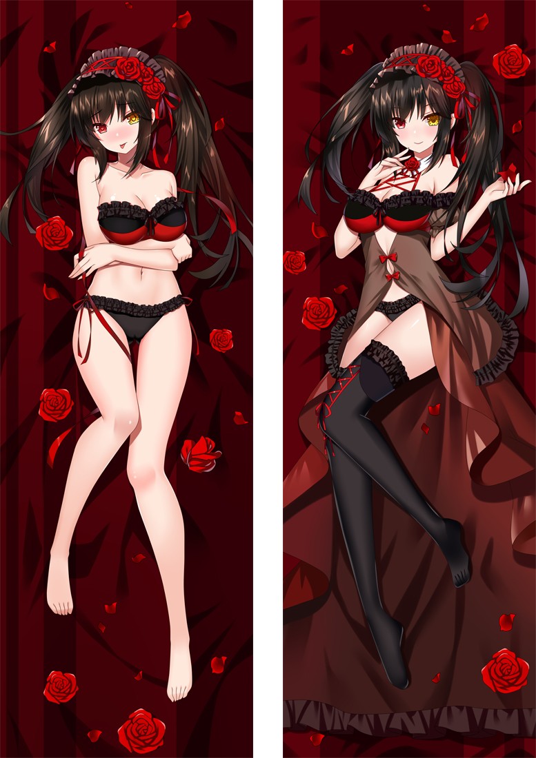 Date A Live Kurumi Tokisaki Anime Dakimakura Pillow Cover H4215-A
