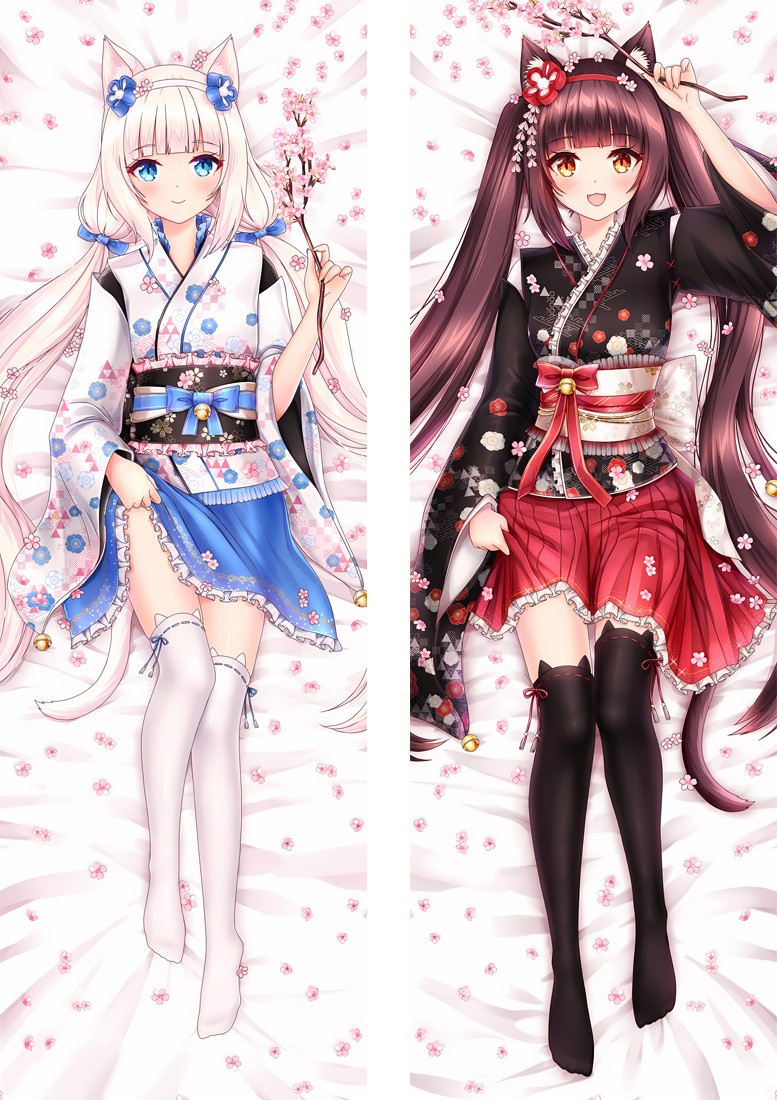 Nekopara Chocola&Vanilla Anime Dakimakura Body Pillow Cover